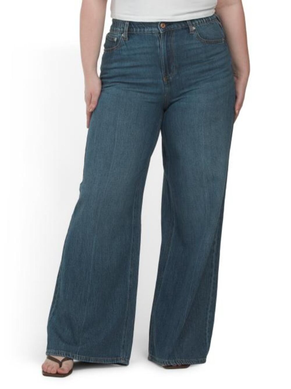 REWASH Wide Leg Denim Pants